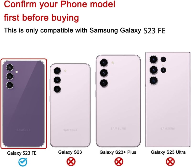 Perzework OEM Rear Back Glass Replacement for Samsung Galaxy S23 FE with Reparing Toolkit and Manual (Purple) - Image 2